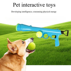 Tennis Ball Launcher for Dogs – Long Distance Throwing Toy for Outdoor Training & Exercise