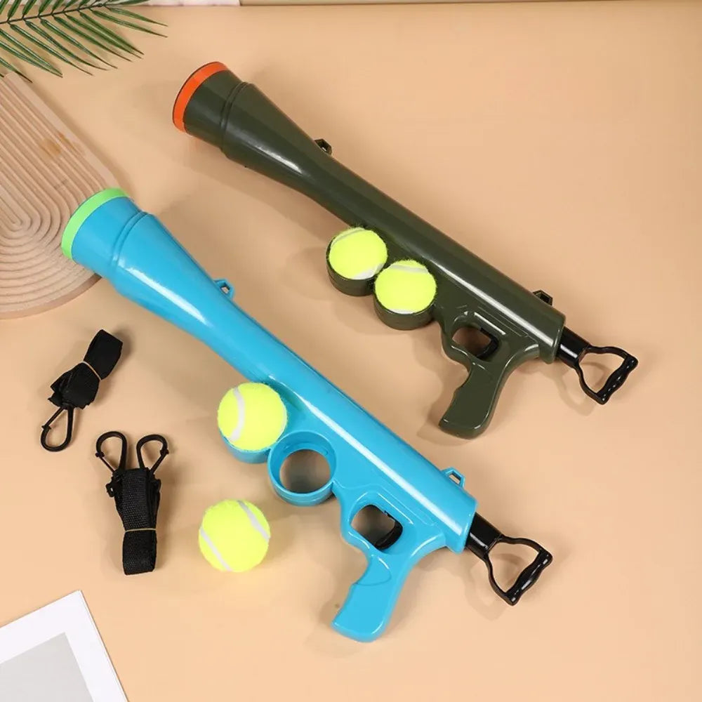Tennis Ball Launcher for Dogs – Long Distance Throwing Toy for Outdoor Training & Exercise