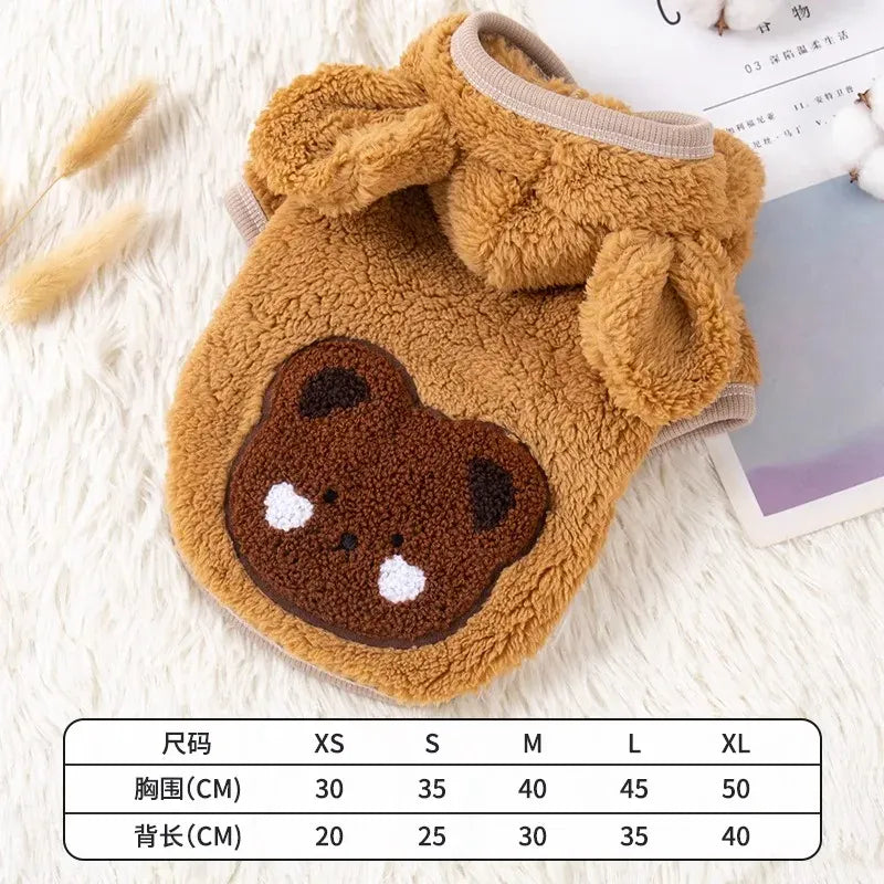 Thick Fluffy Cat Coat | Autumn Winter Warm Clothes for Kittens & Small Dogs | Anti-Shedding British Short Hair Jacket