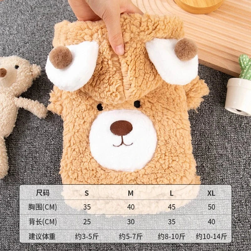 Thick Fluffy Cat Coat | Autumn Winter Warm Clothes for Kittens & Small Dogs | Anti-Shedding British Short Hair Jacket