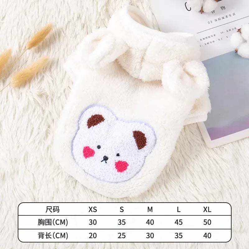 Thick Fluffy Cat Coat | Autumn Winter Warm Clothes for Kittens & Small Dogs | Anti-Shedding British Short Hair Jacket