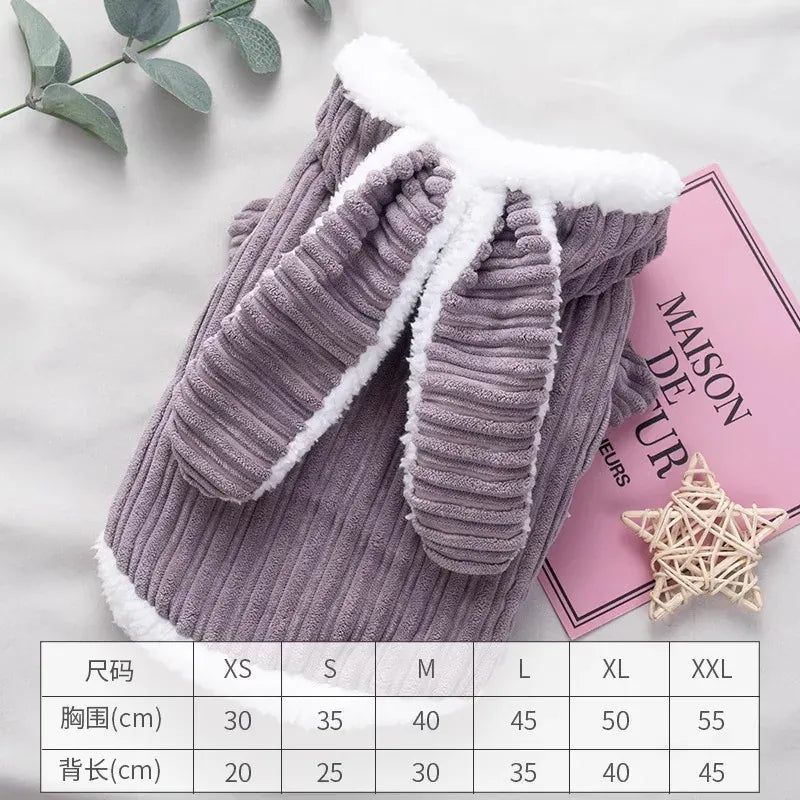Thick Fluffy Cat Coat | Autumn Winter Warm Clothes for Kittens & Small Dogs | Anti-Shedding British Short Hair Jacket