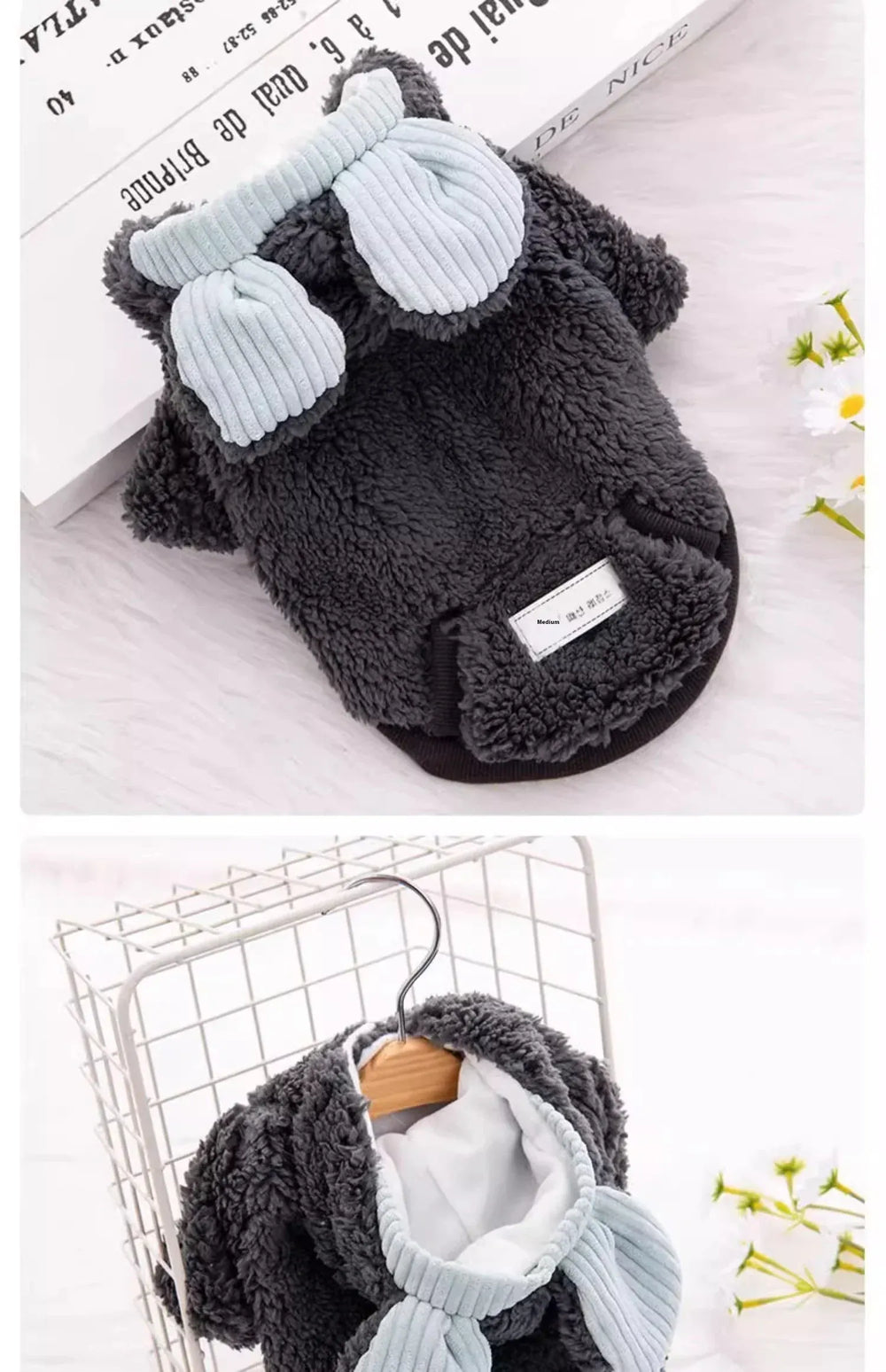 Thick Fluffy Cat Coat | Autumn Winter Warm Clothes for Kittens & Small Dogs | Anti-Shedding British Short Hair Jacket