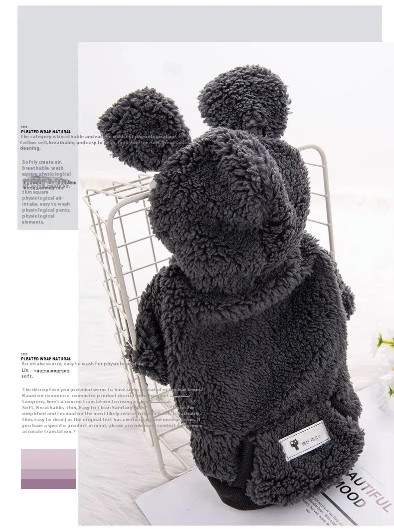 Thick Fluffy Cat Coat | Autumn Winter Warm Clothes for Kittens & Small Dogs | Anti-Shedding British Short Hair Jacket