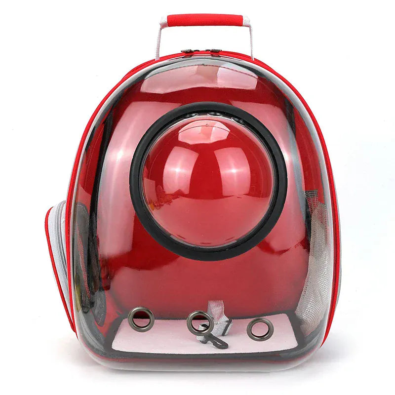 Transparent Cat Carrier Backpack – Bubble Window Pet Travel Bag for Small Dogs & Cats