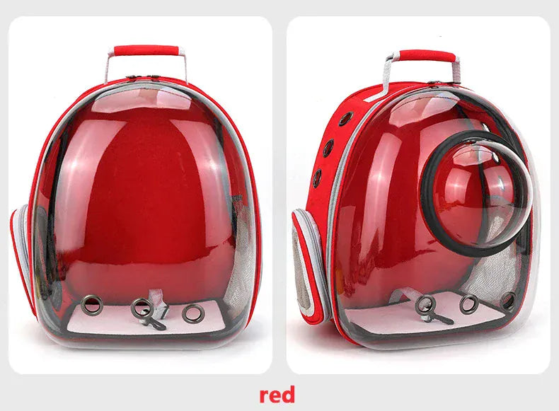 Transparent Cat Carrier Backpack – Bubble Window Pet Travel Bag for Small Dogs & Cats