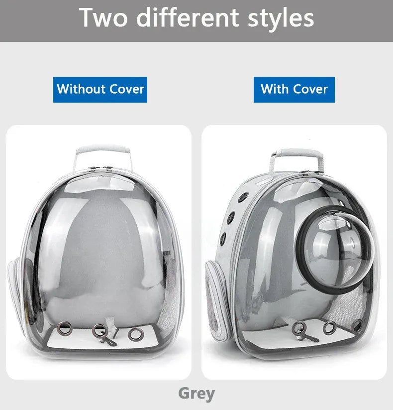 Transparent Cat Carrier Backpack – Bubble Window Pet Travel Bag for Small Dogs & Cats