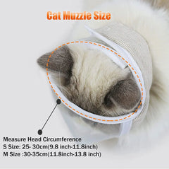 Transparent Cat Muzzle - Breathable Anti-Bite Mask for Safe Grooming & Handling