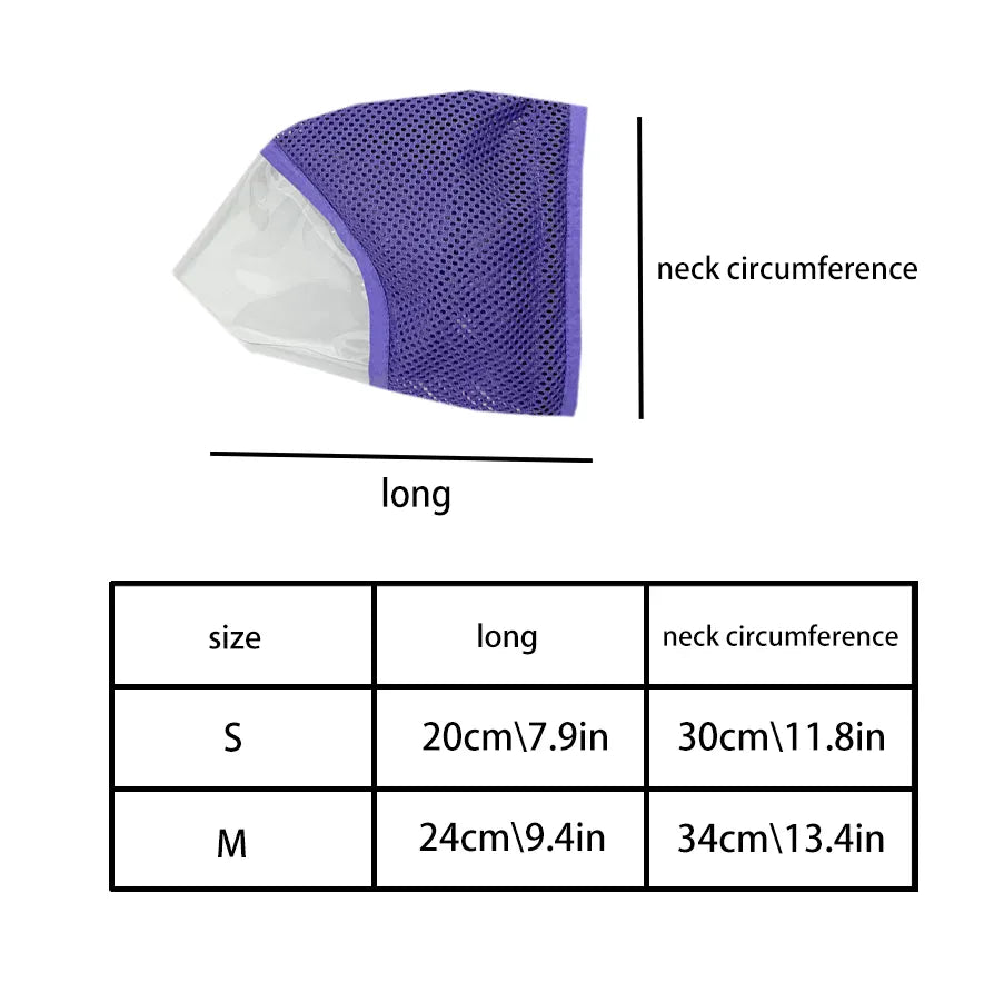 Transparent Cat Recovery Mask - Anti-Licking & Anti-Scratch Protective Headgear