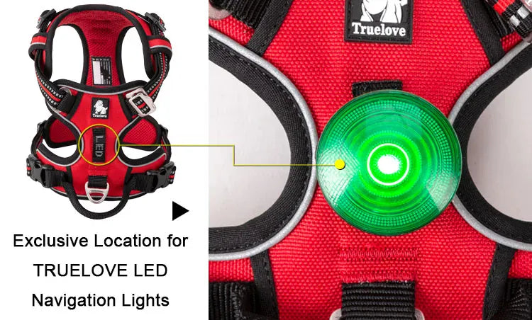 Truelove No-Pull Dog Harness - Reflective Safety Vest with 4 Adjustment Points