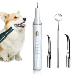 Ultrasonic Electric Dog Toothbrush | Professional Pet Plaque & Tartar Remover | Teeth Whitening & Dental Care