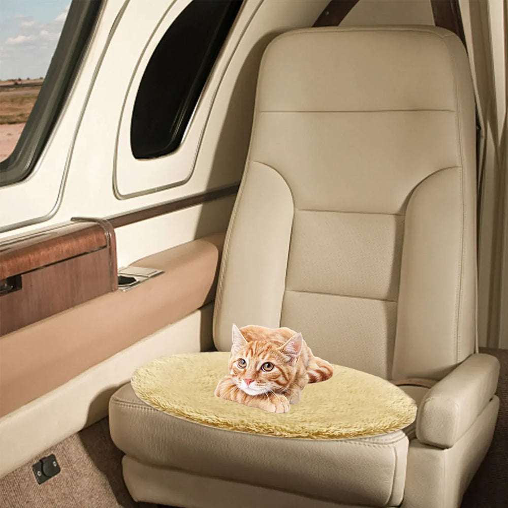 USB Electric Pet Heating Pad - Constant Temperature 28°C Winter Warm Bed for Cats & Small Dogs, Portable Plush Heating Mat