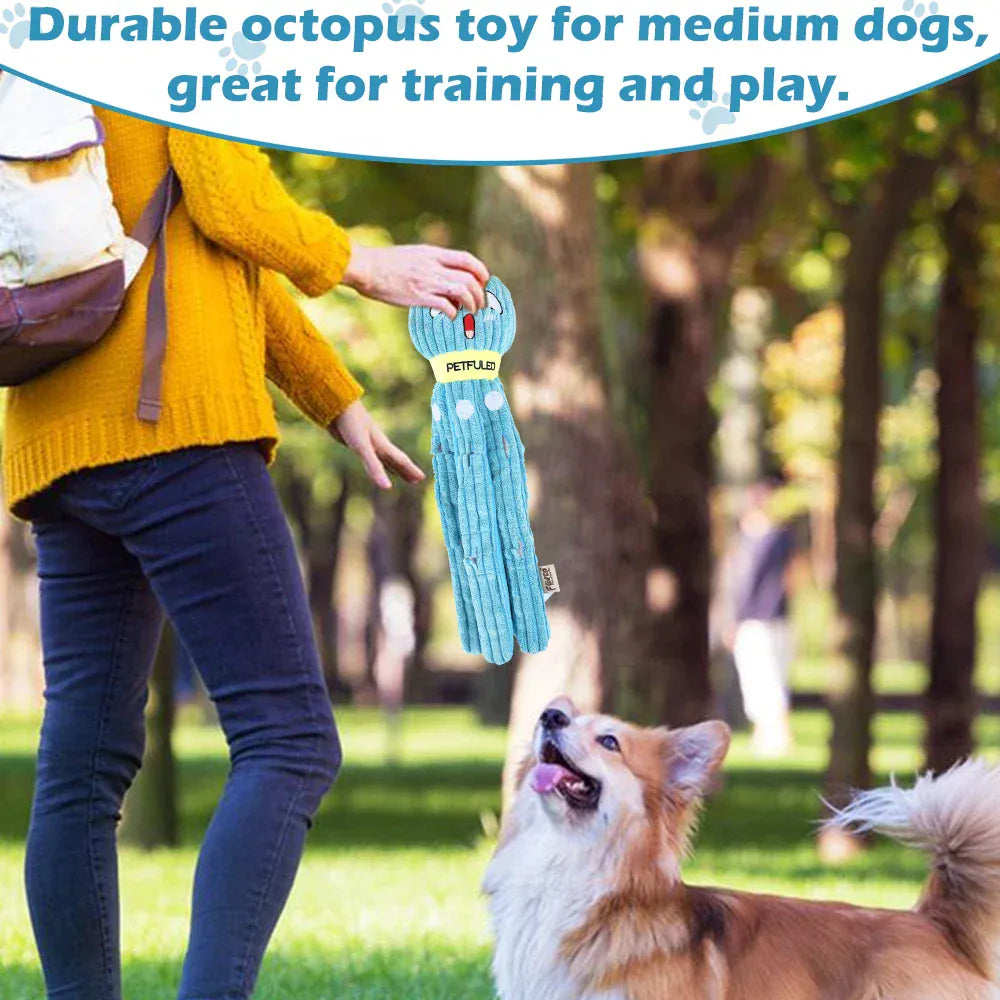 Valentine’s Day Dog Snuffle Toy | Plush Octopus Interactive Puzzle | Chew & Slow Feeding Game for Puppies & Dogs