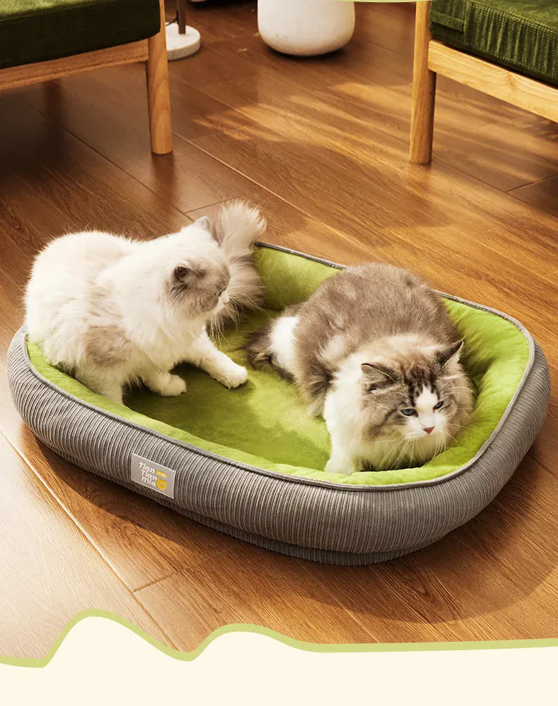 Washable Dog Kennel - Four Season Disassemblable Pet Bed with Mat