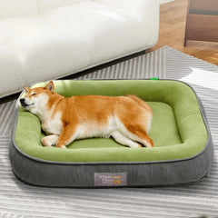 Washable Dog Kennel - Four Season Disassemblable Pet Bed with Mat