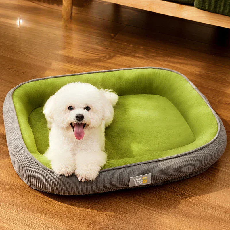 Washable Dog Kennel - Four Season Disassemblable Pet Bed with Mat