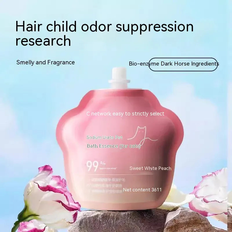 Waterless Pet Cleaning Gloves - Wash-Free Grooming Gloves for Dogs & Cats, Massage & Decontamination with Cleaning Essence