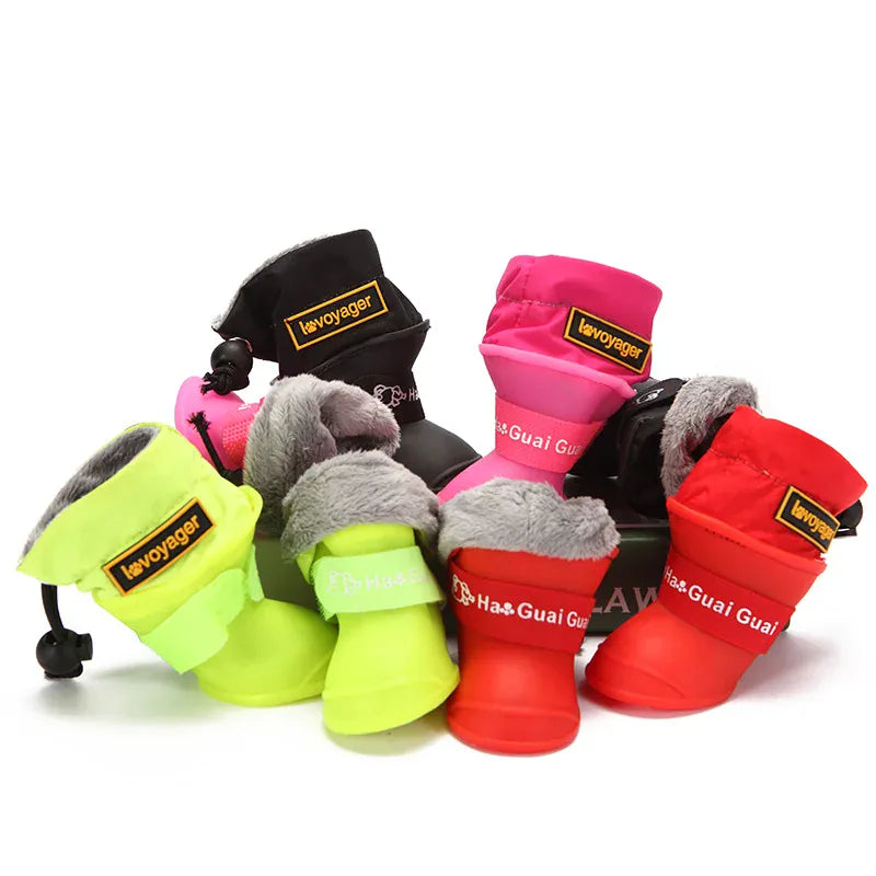 Waterproof Dog Boots - Anti-Slip Pet Shoes for Winter Rain & Snow Protection