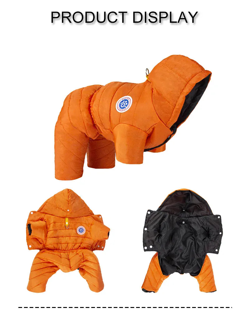 Waterproof Winter Dog Coat – Warm Fleece-Lined Jacket Vest for Small Dogs, French Bulldog, Chihuahua & Puppies