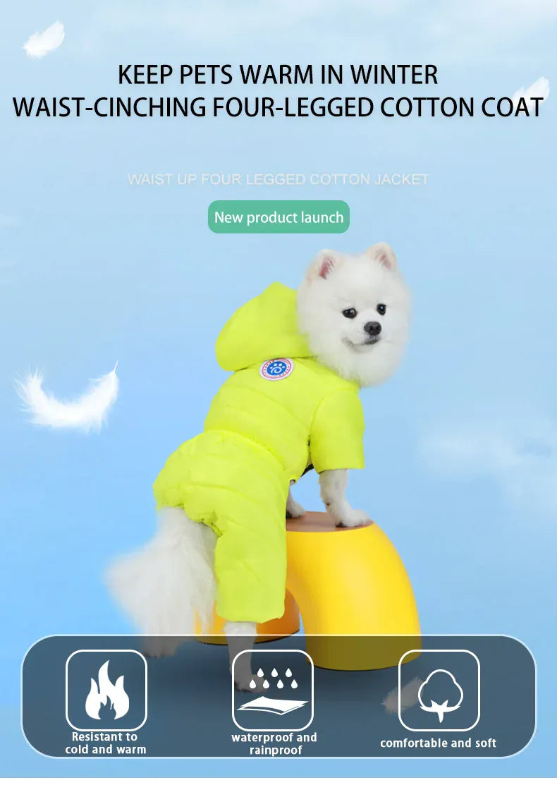 Waterproof Winter Dog Coat – Warm Fleece-Lined Jacket Vest for Small Dogs, French Bulldog, Chihuahua & Puppies