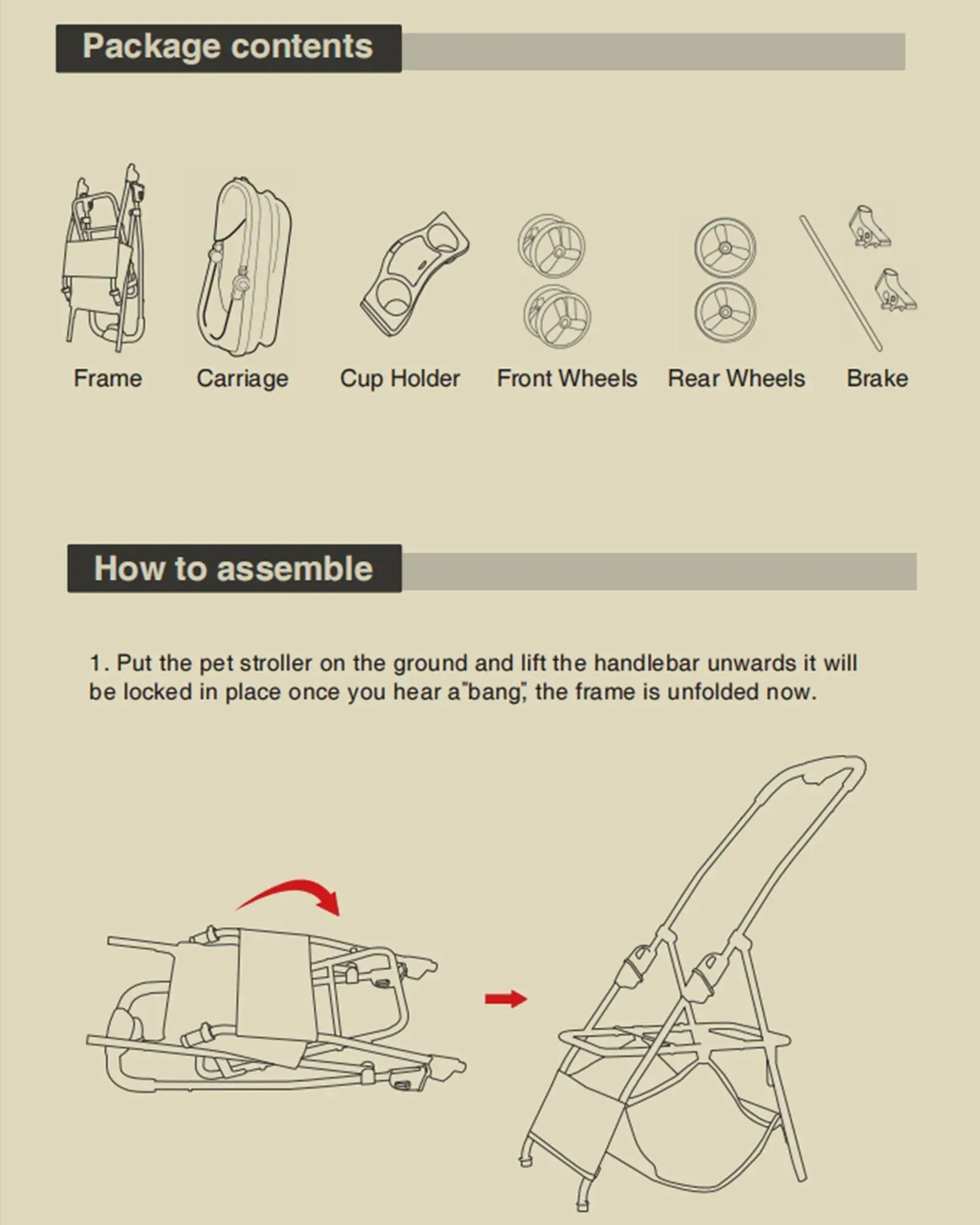 Wedyvko Luxury Pet Stroller - Detachable 4-Wheel Dog Stroller with Cup Holder, One-Click Folding Design & Travel Carrying Bag