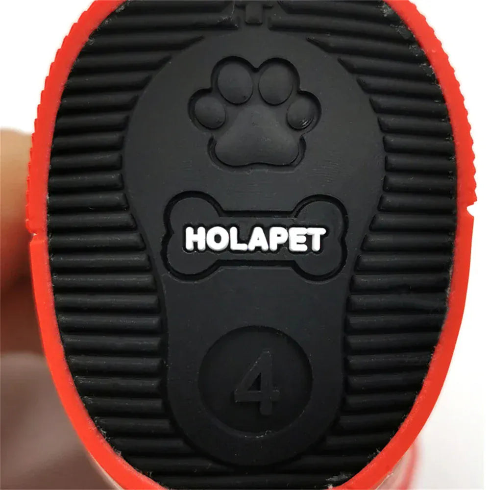 Winter Dog Boots 4-Pack - Waterproof Snow Shoes for Small Dogs & Cats