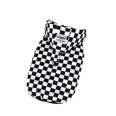 Winter Dog Coat with Hat - Plaid Cotton Jacket for Small to Large Dogs