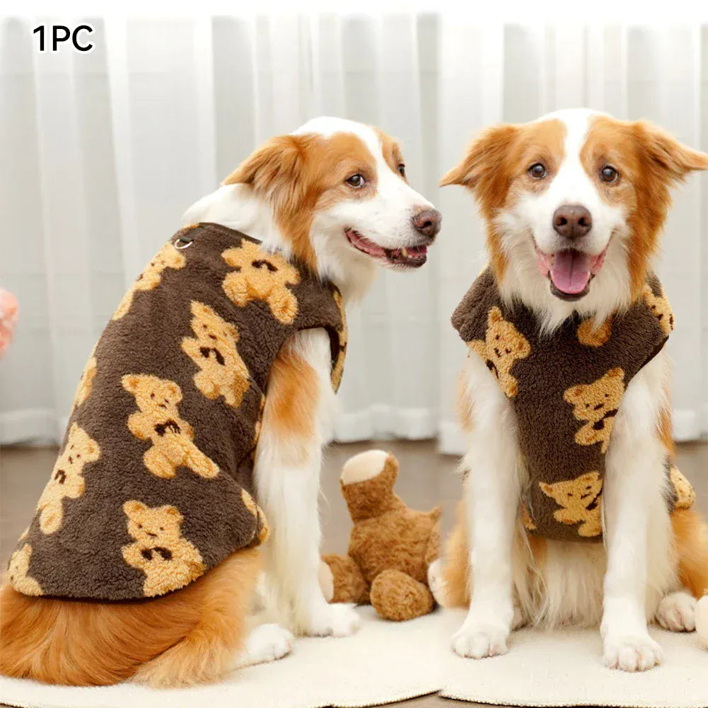 Winter Pet Flannel Coat | Warm Dog & Cat Pajamas for Small to Large Breeds – M to 7XL, 5-35kg