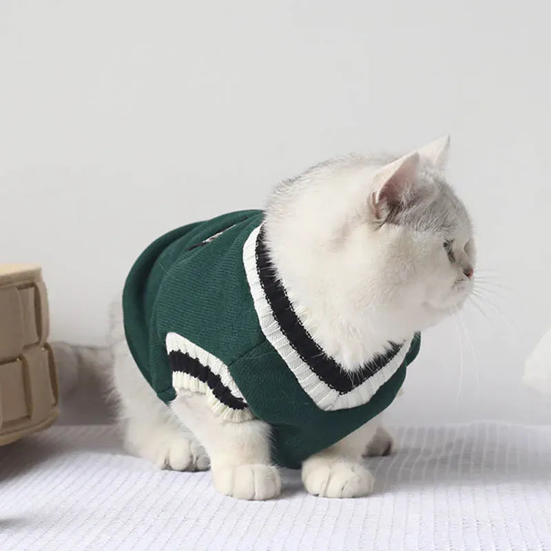Winter Pet Sweater Pullover | Cozy Dog & Cat Vest, Puppy Jacket & Kitty Costume