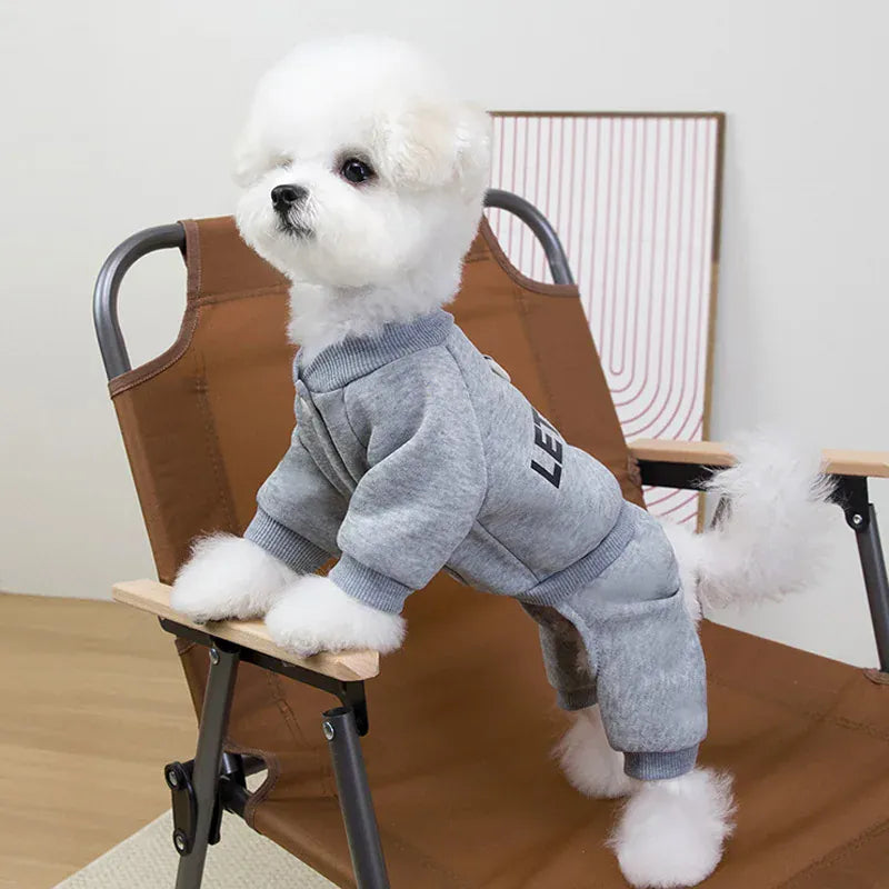 Winter Warm Dog Coat | Small & Medium Dog Hoodie, Thickened Jumpsuit for Puppies | Soft & Cozy Pet Clothes