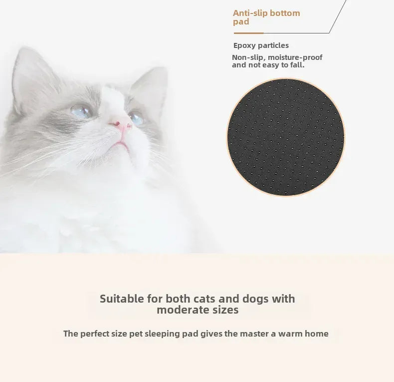 Winter Warm Dog Mat - Removable Washable Kennel Mattress with Plush Corduroy Cover, Egg Crate Orthopedic Support for Large Dogs