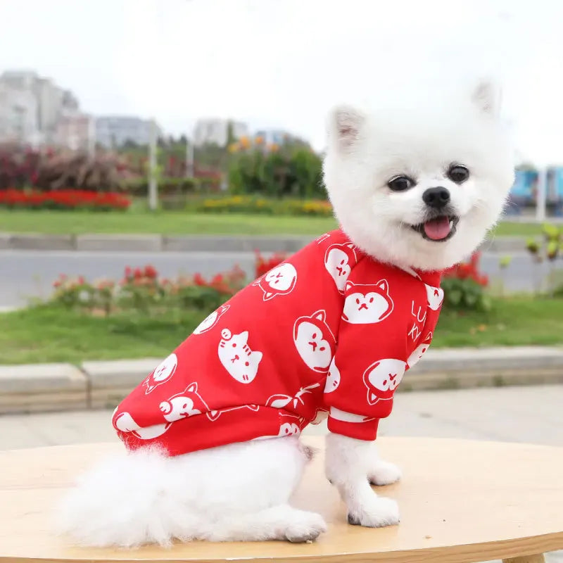Winter Warm Small Dog Hoodie | Soft Pet Sweatshirt for Bulldogs, Chihuahuas & Shih Tzus | Cozy Puppy & Cat Pullover Coat