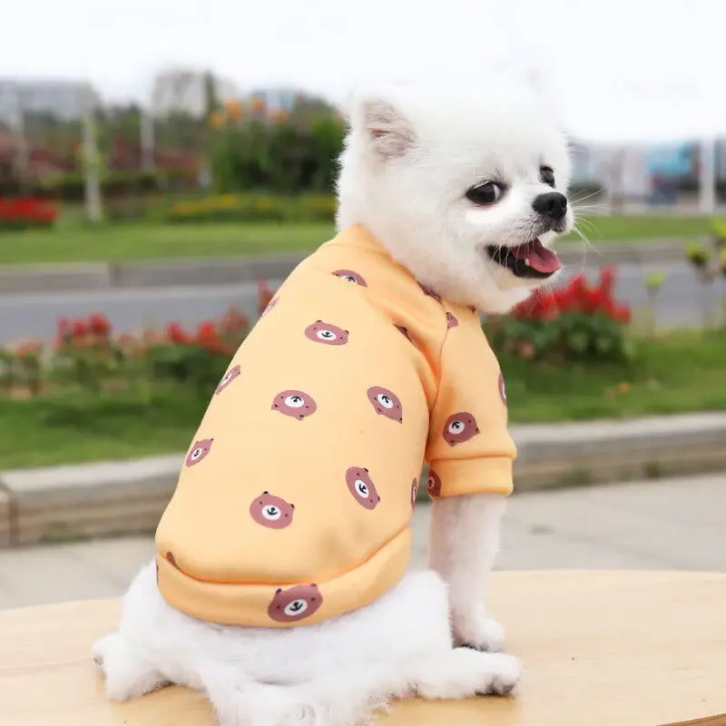 Winter Warm Small Dog Hoodie | Soft Pet Sweatshirt for Bulldogs, Chihuahuas & Shih Tzus | Cozy Puppy & Cat Pullover Coat